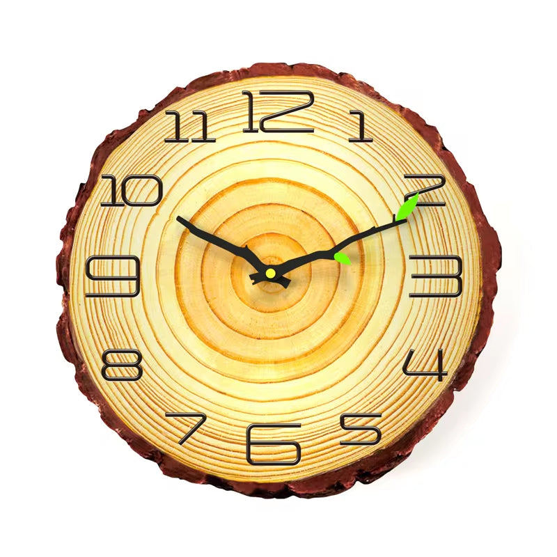 Vintage Wooden Wall Clock Modern Design Vintage Rustic Retro Clock Home Office Cafe Decoration Art Large Wall Watch