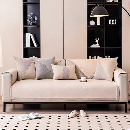 Sofaschoner aus Baumwolle & Leinen, rutschfest, waschbar