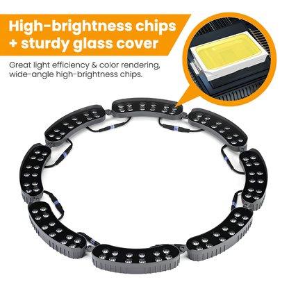 LED Ring Strahler für Bäume, wetterfest IP65, Aluminium