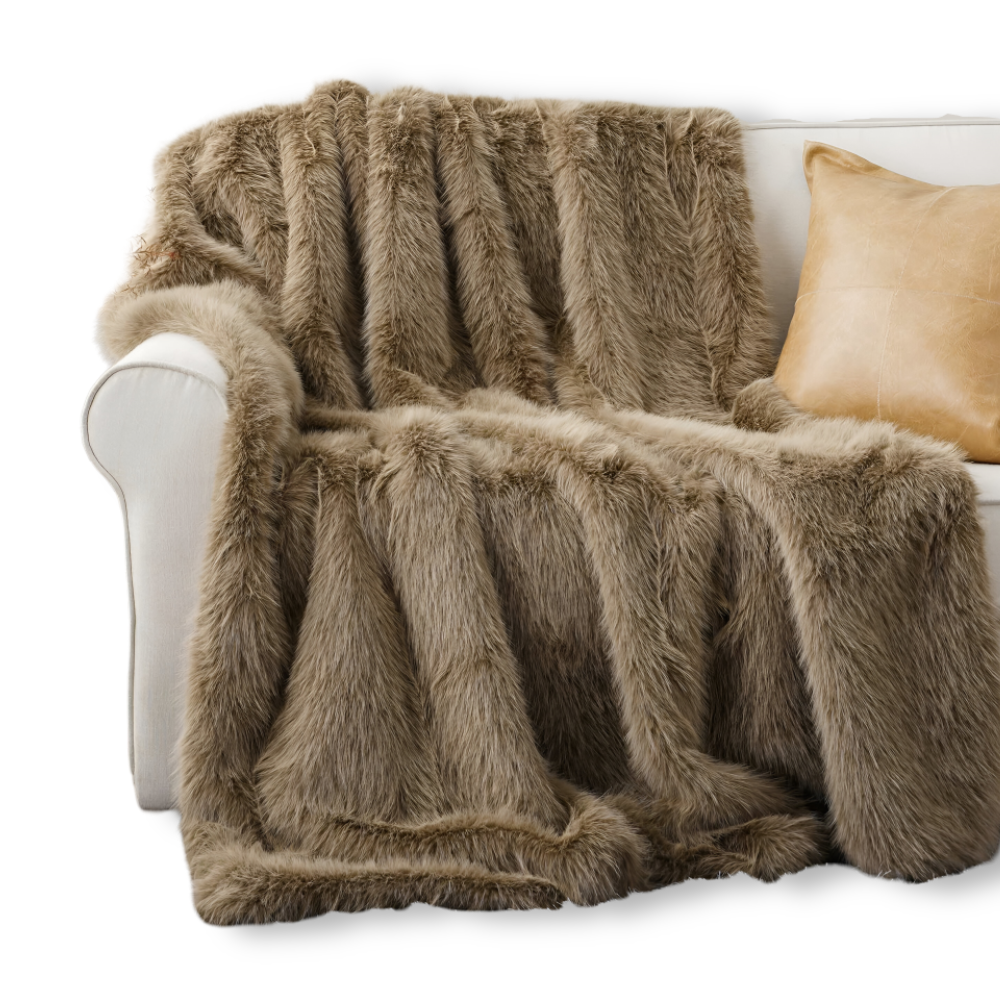 Flauschige Webpelz Kuscheldecke 127x152 & 150x200 cm