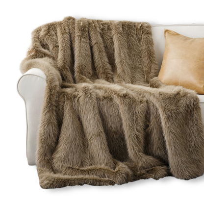 Flauschige Webpelz Kuscheldecke 127x152 & 150x200 cm