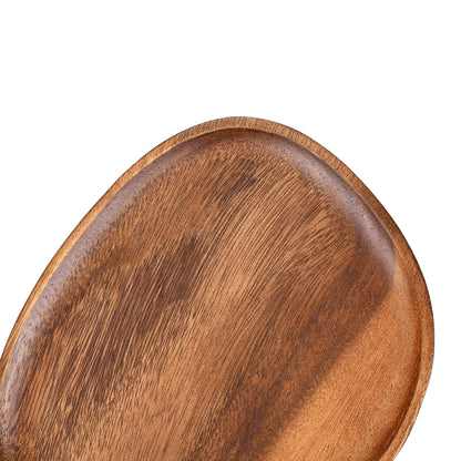 Wooden Oval Irregular Tray, Multifunctional Desktop Decorative Tray, Aromatherapy Storage, Key Tray, Jewelry & Accessories Organizer, Home Decor, 1Pc
