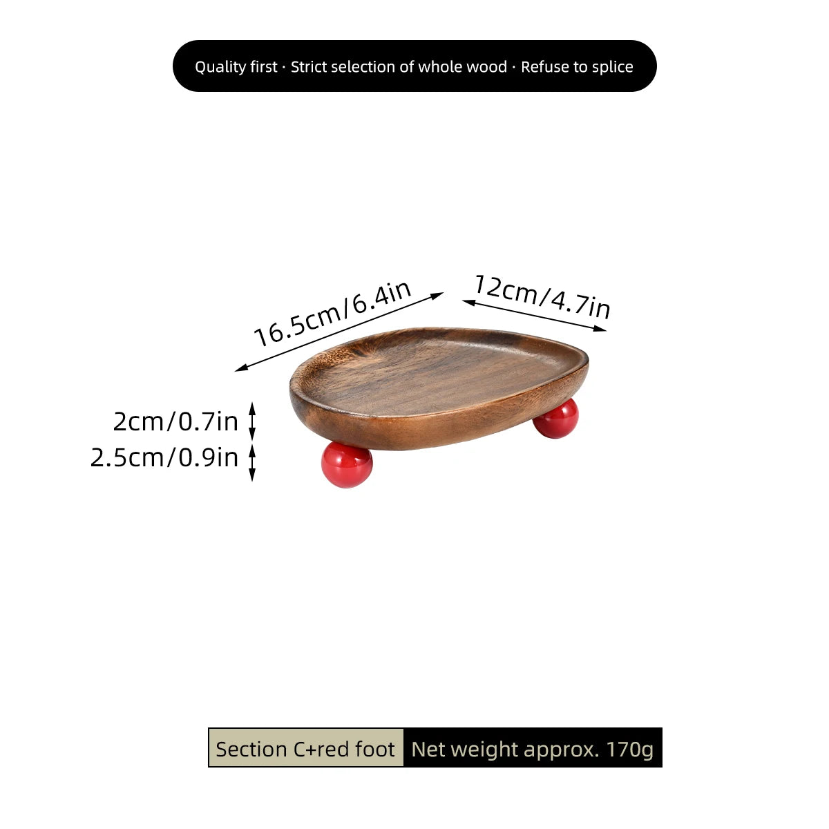 Wooden Oval Irregular Tray, Multifunctional Desktop Decorative Tray, Aromatherapy Storage, Key Tray, Jewelry & Accessories Organizer, Home Decor, 1Pc