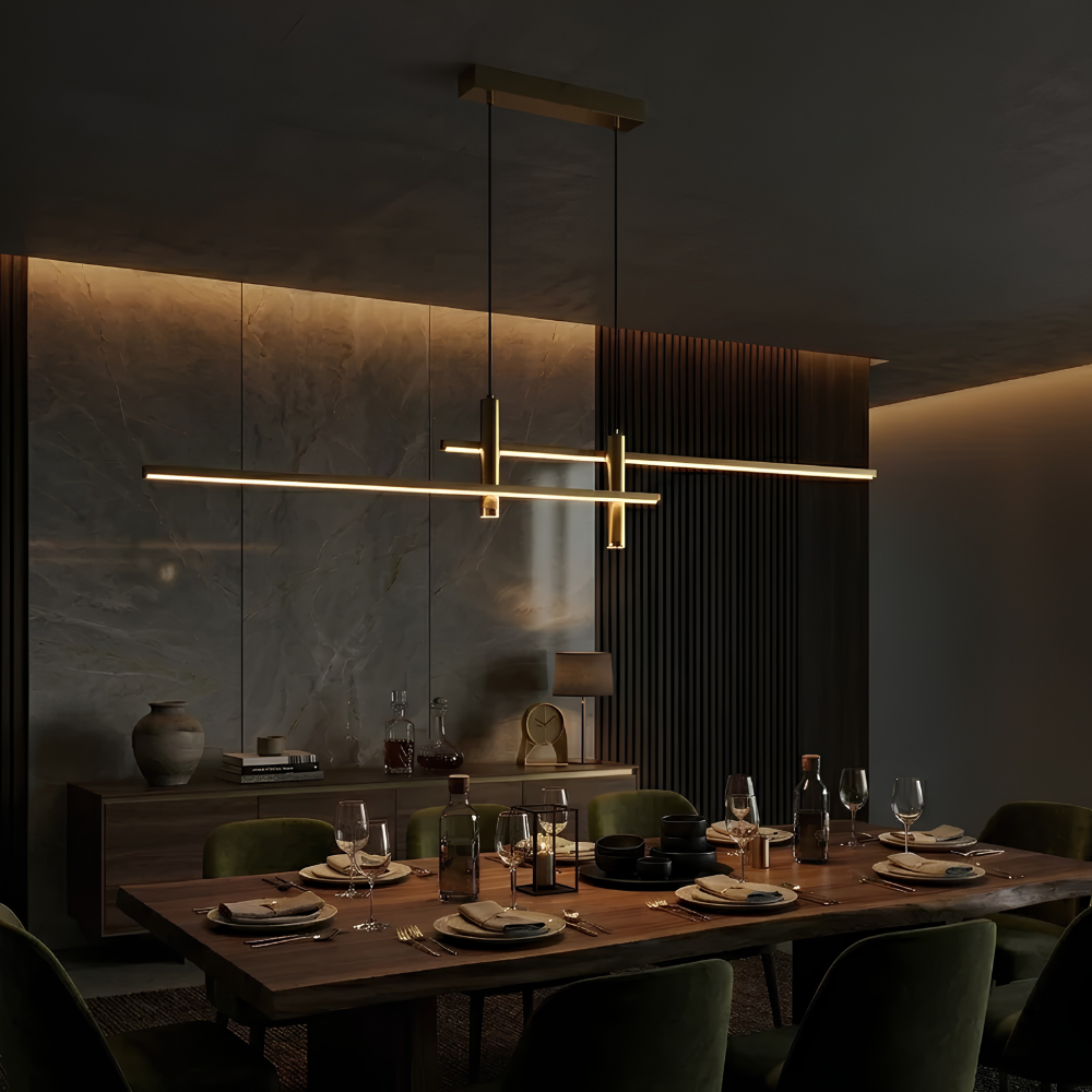 Lineare LED Pendelleuchte dimmbar, höhenverstellbar