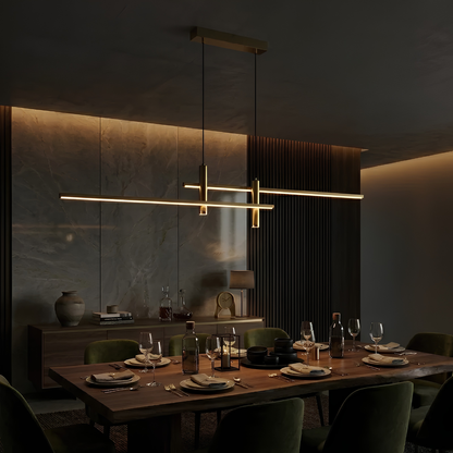 Lineare LED Pendelleuchte dimmbar, höhenverstellbar