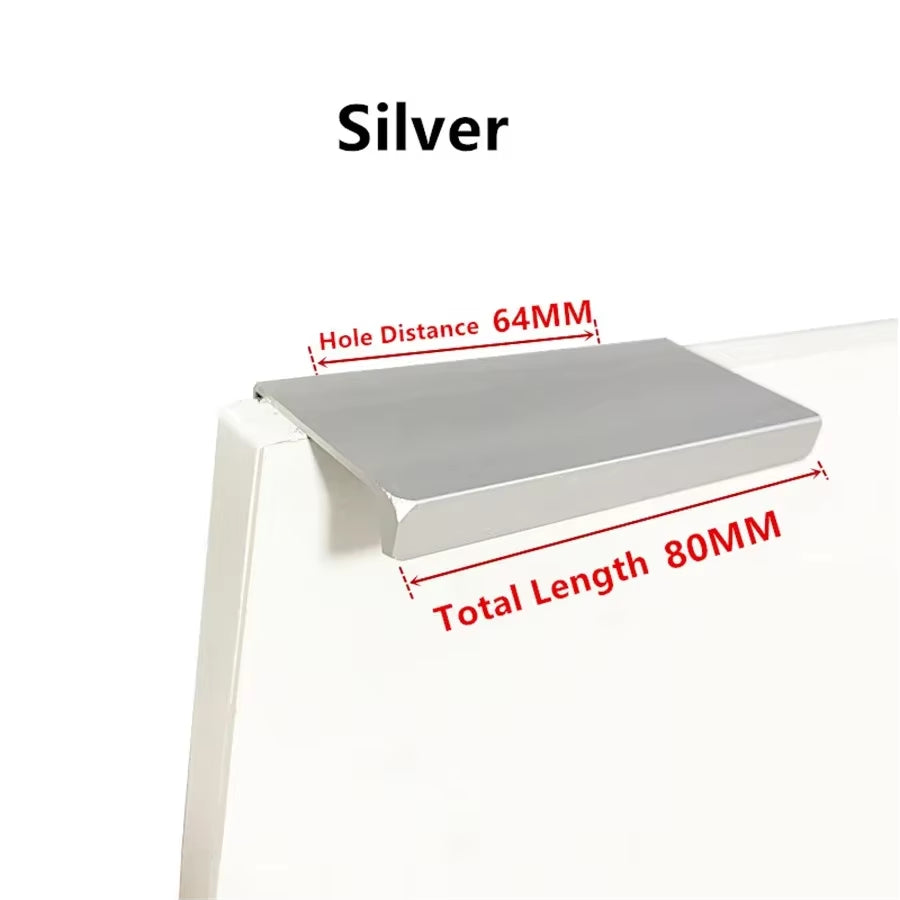 Verdeckte Schrankgriffe zum Aufstecken aus Aluminium