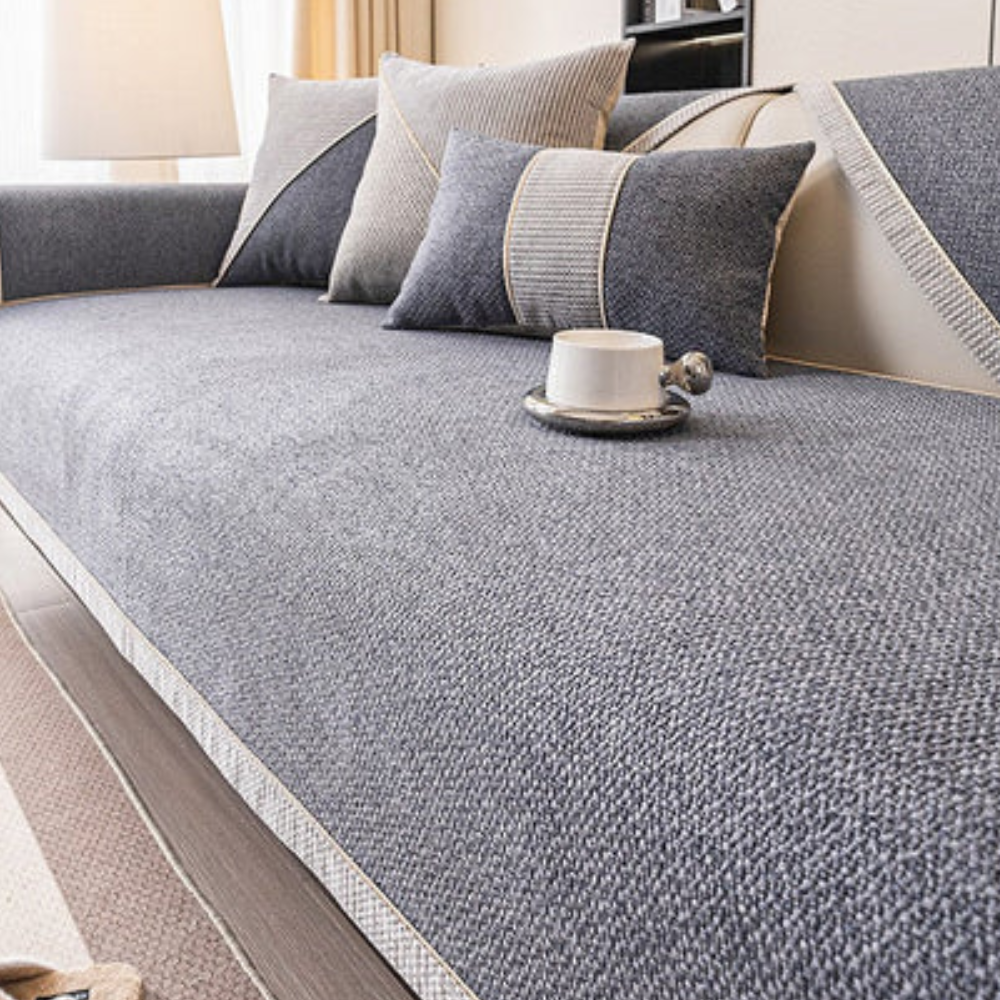 Sofaschoner aus Baumwolle & Leinen, rutschfest, waschbar