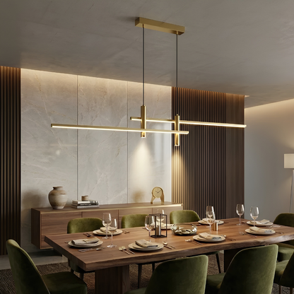 Lineare LED Pendelleuchte dimmbar, höhenverstellbar