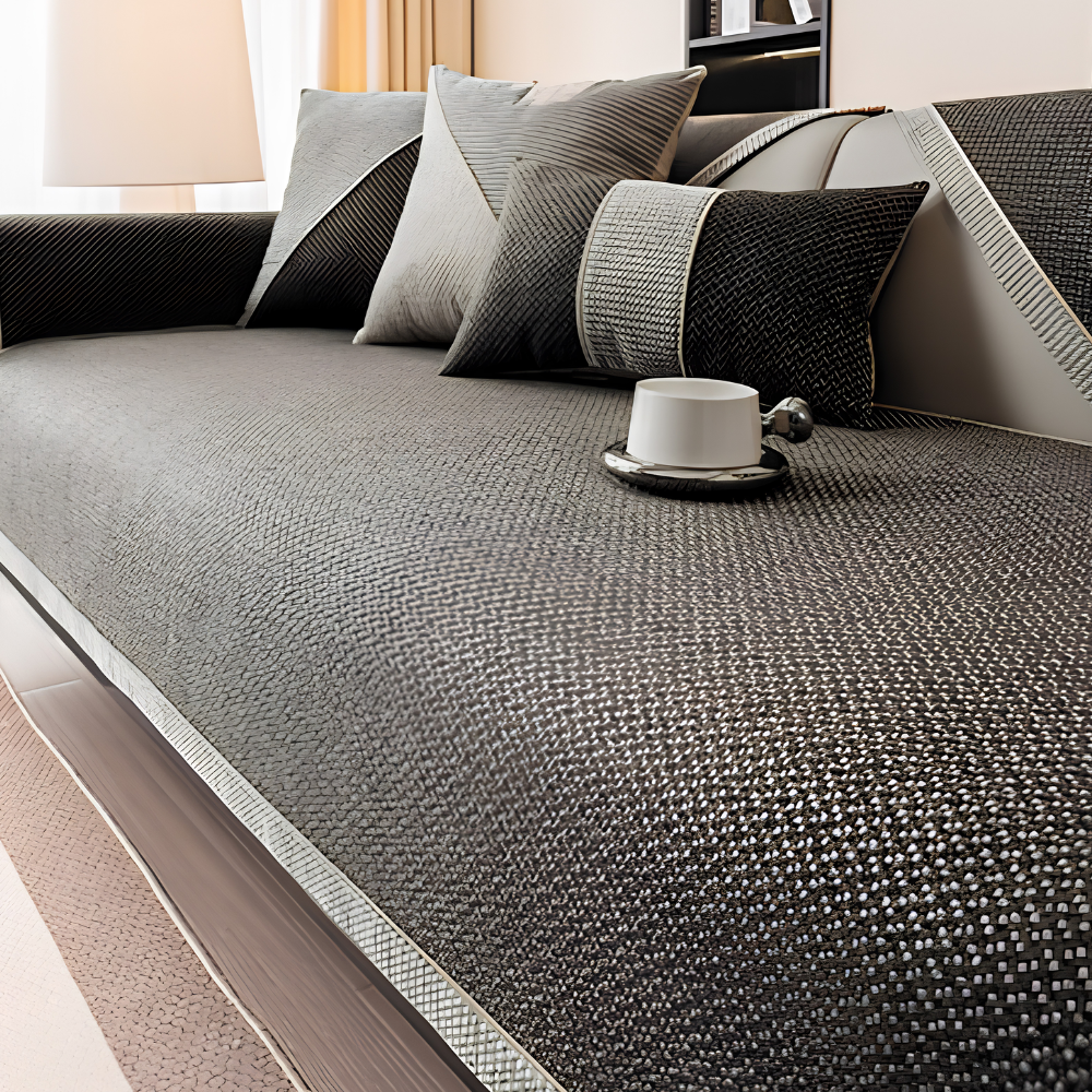 Sofaschoner aus Baumwolle & Leinen, rutschfest, waschbar
