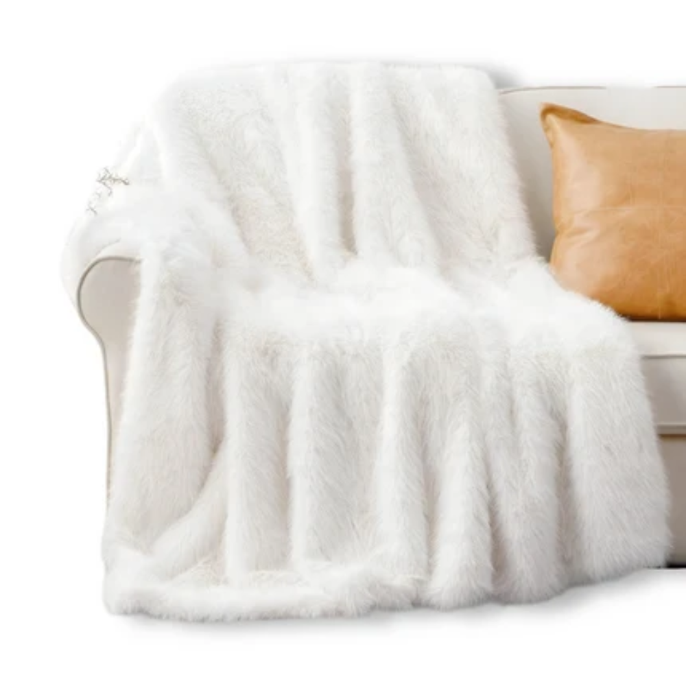 Flauschige Webpelz Kuscheldecke 127x152 & 150x200 cm
