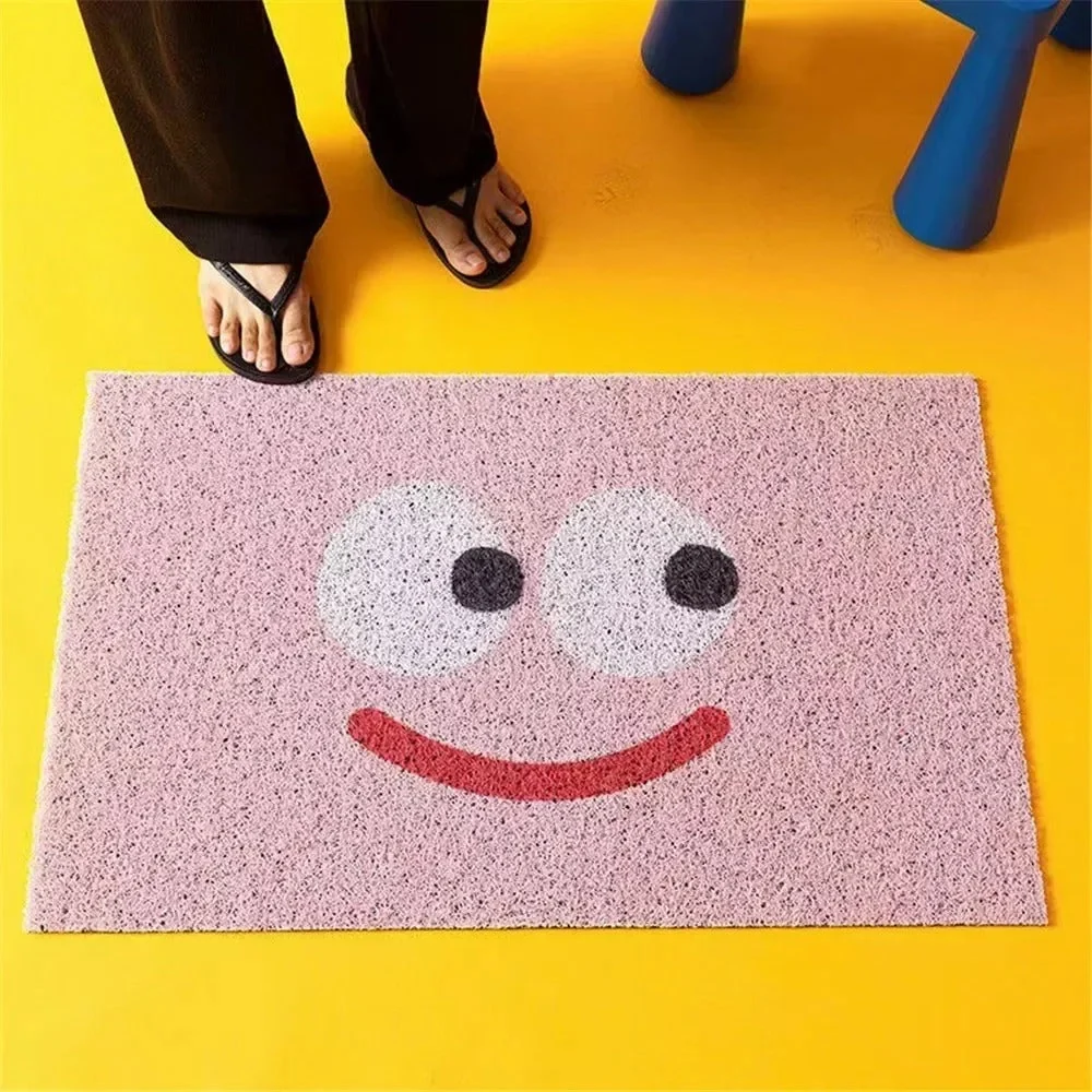 Fussmatte mit Gesichtsmotiv, rutschfest, 40x60 bis 60x90 cm