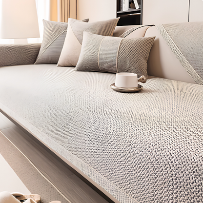 Sofaschoner aus Baumwolle & Leinen, rutschfest, waschbar