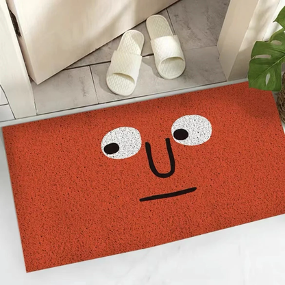Fussmatte mit Gesichtsmotiv, rutschfest, 40x60 bis 60x90 cm