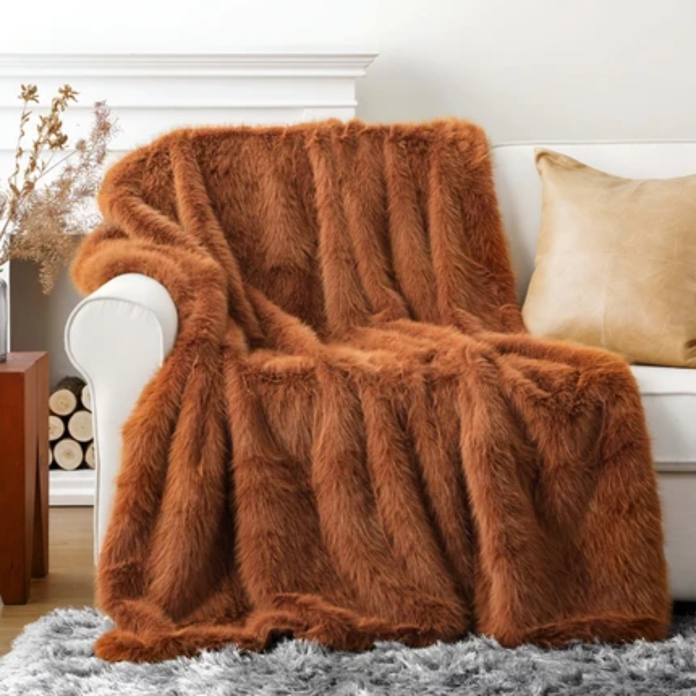 Flauschige Webpelz Kuscheldecke 127x152 & 150x200 cm