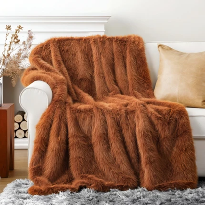 Flauschige Webpelz Kuscheldecke 127x152 & 150x200 cm