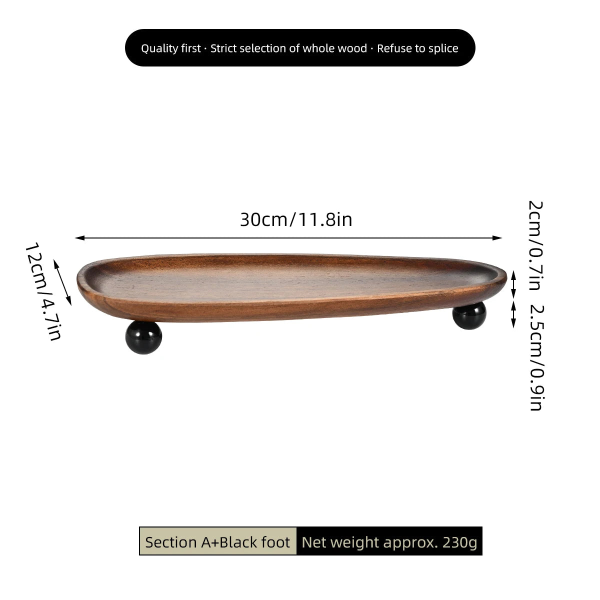 Wooden Oval Irregular Tray, Multifunctional Desktop Decorative Tray, Aromatherapy Storage, Key Tray, Jewelry & Accessories Organizer, Home Decor, 1Pc
