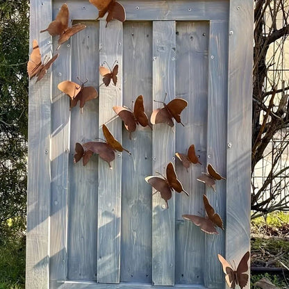 Schmetterling Wanddeko aus Metall, 15er Set