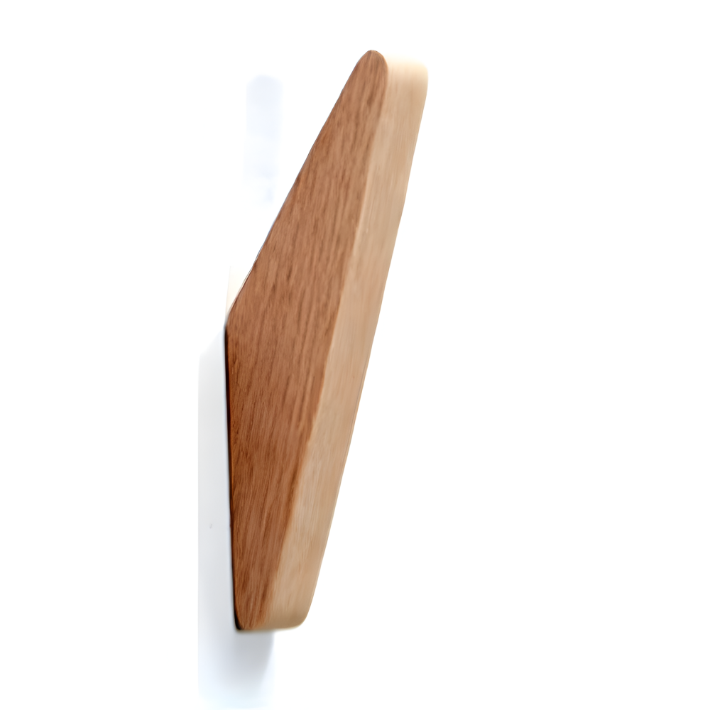 Wandhaken aus Massivholz, skulpturales Design, 2 & 4 Stk.