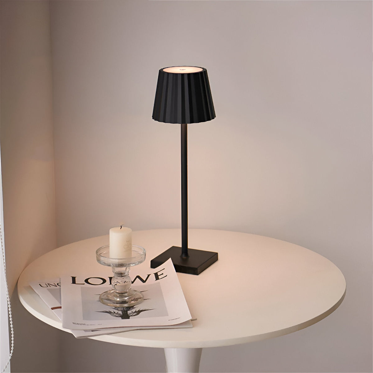 LuminaTouch kabellose LED Tischlampe mit Akku, dimmbar