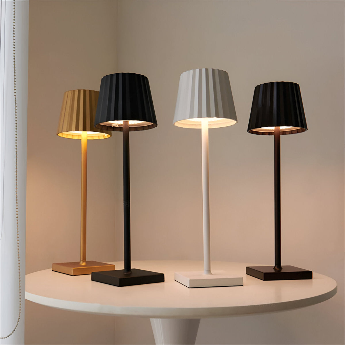 LuminaTouch kabellose LED Tischlampe mit Akku, dimmbar