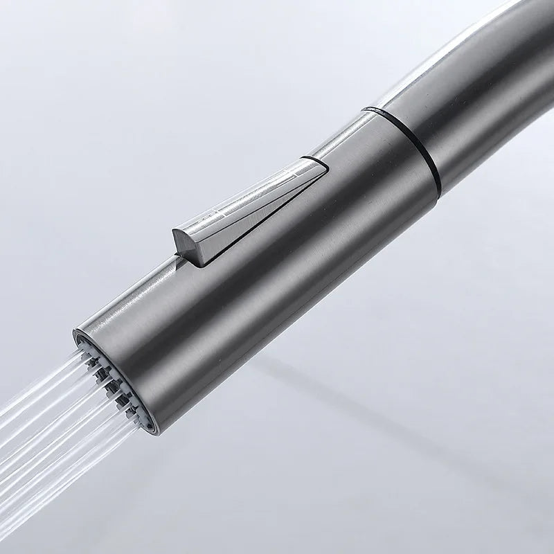 Küchenarmatur ausziehbar mit Touch-Sensor aus Messing