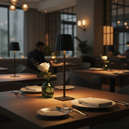 LuminaTouch kabellose LED Tischlampe mit Akku, dimmbar