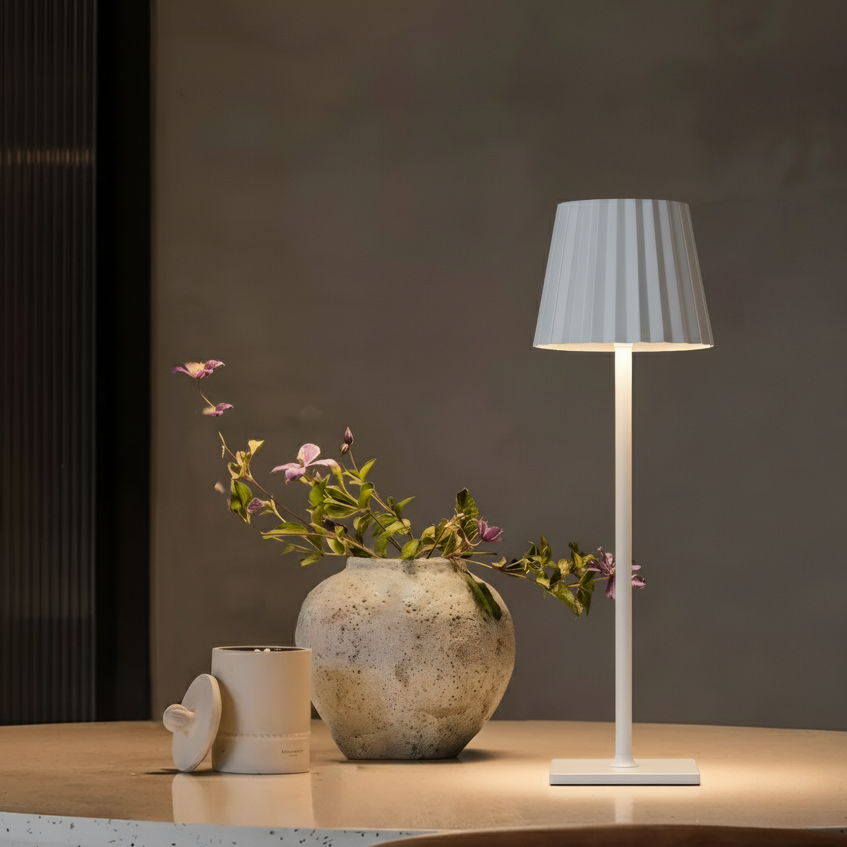 LuminaTouch kabellose LED Tischlampe mit Akku, dimmbar