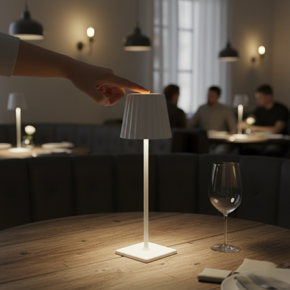 LuminaTouch kabellose LED Tischlampe mit Akku, dimmbar