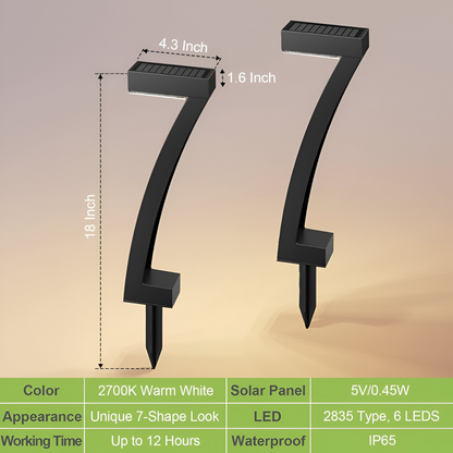 Solar Gartenleuchten Set schwarz, warmweiss, IP65