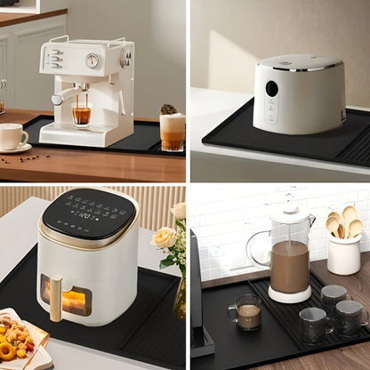 Silikon Kaffeemaschinen Unterlage 2-in-1 mit Abtropfmatte
