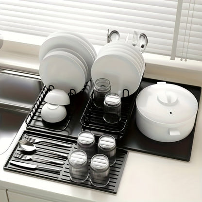 Silikon Kaffeemaschinen Unterlage 2-in-1 mit Abtropfmatte