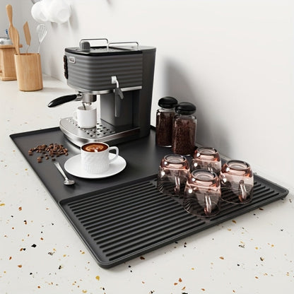 Silikon Kaffeemaschinen Unterlage 2-in-1 mit Abtropfmatte
