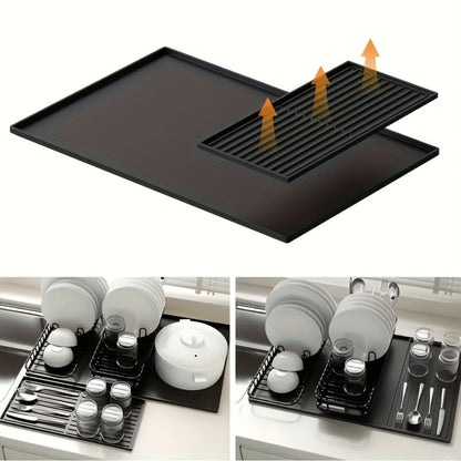 Silikon Kaffeemaschinen Unterlage 2-in-1 mit Abtropfmatte