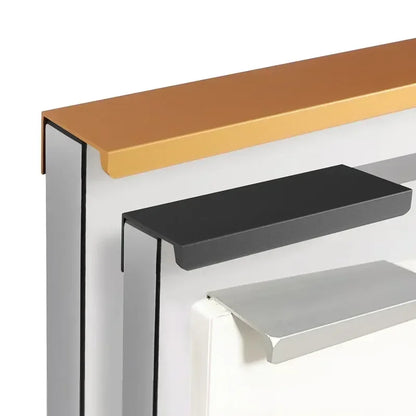 Verdeckte Schrankgriffe zum Aufstecken aus Aluminium
