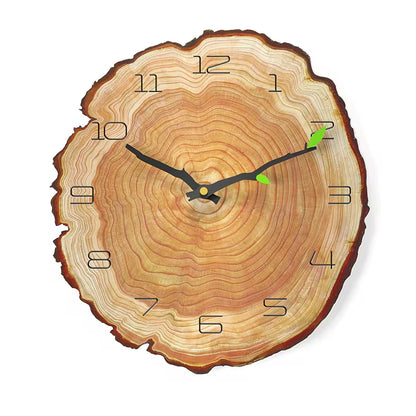 Vintage Wooden Wall Clock Modern Design Vintage Rustic Retro Clock Home Office Cafe Decoration Art Large Wall Watch