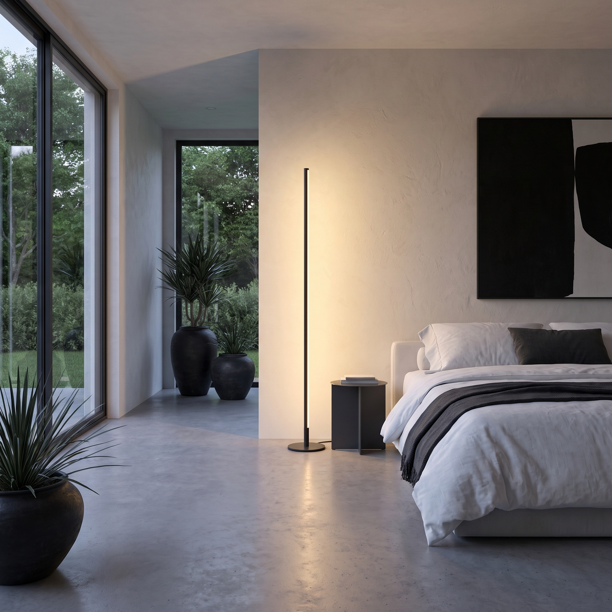 Minimalistische Stehlampe dimmbar – LED-Lichtleiste