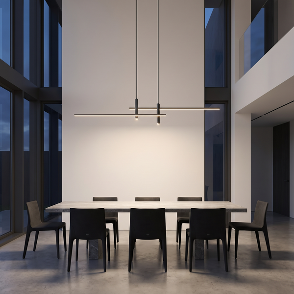 Lineare LED Pendelleuchte dimmbar, höhenverstellbar