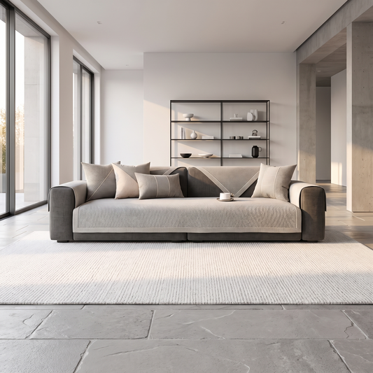 Sofaschoner aus Baumwolle und Leinen