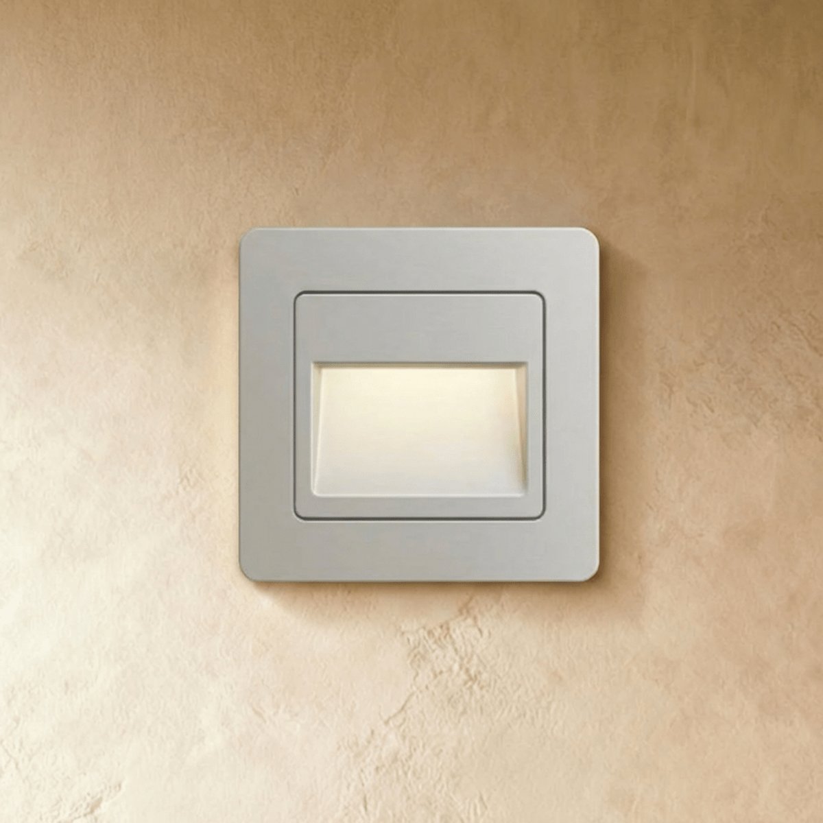 LED Treppenbeleuchtung 8,6 x 8,6 cm, Wandeinbauleuchte