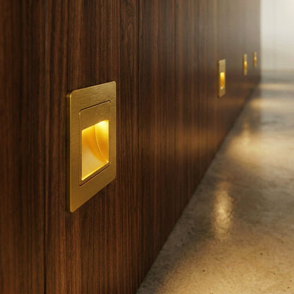 LED Treppenbeleuchtung 8,6 x 8,6 cm, Wandeinbauleuchte