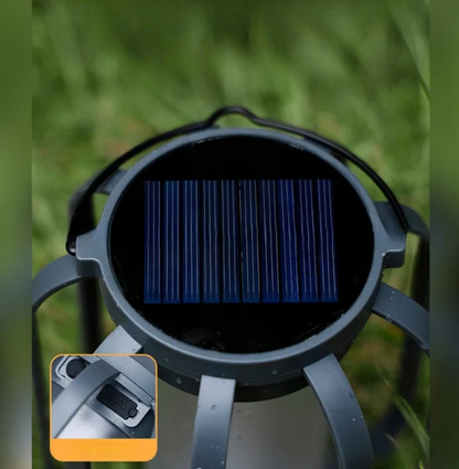 Solarleuchte Garten zum Aufhängen Ø 12 cm, USB aufladbar