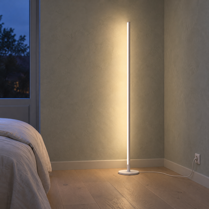 Minimalistische LED Stehlampe dimmbar 140 cm, Lichtleiste