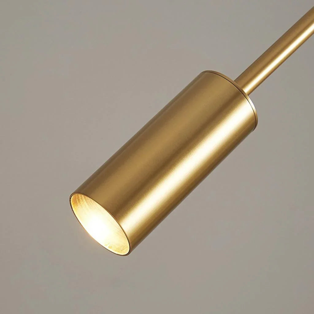 Geschwungene Stehlampe aus Kupfer mit Spot, 130 & 150 cm
