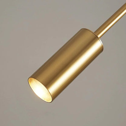 Geschwungene Stehlampe aus Kupfer mit Spot, 130 & 150 cm